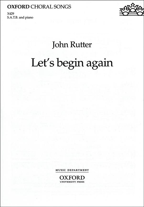 Let's Begin Again - Paperback - smíšený sbor