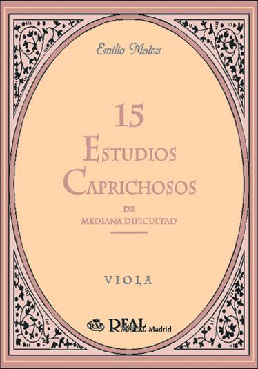 15 Estudios Caprichosos de Mediana Dificultad - Intermediate Level), para Viola - noty na violu