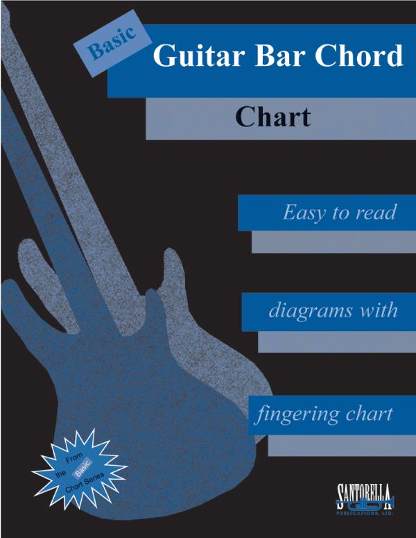Guitar Bar Chord Chart - sešitě pro kytaru