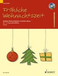 Frohliche Weihnachtszeit - Populární vánoční písně v jednoduché úpravě pro 1/2 zobcové flétny