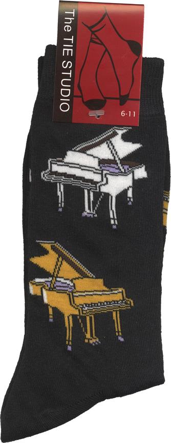 Ponožky ke klavíru – černé (velikost 6-11)