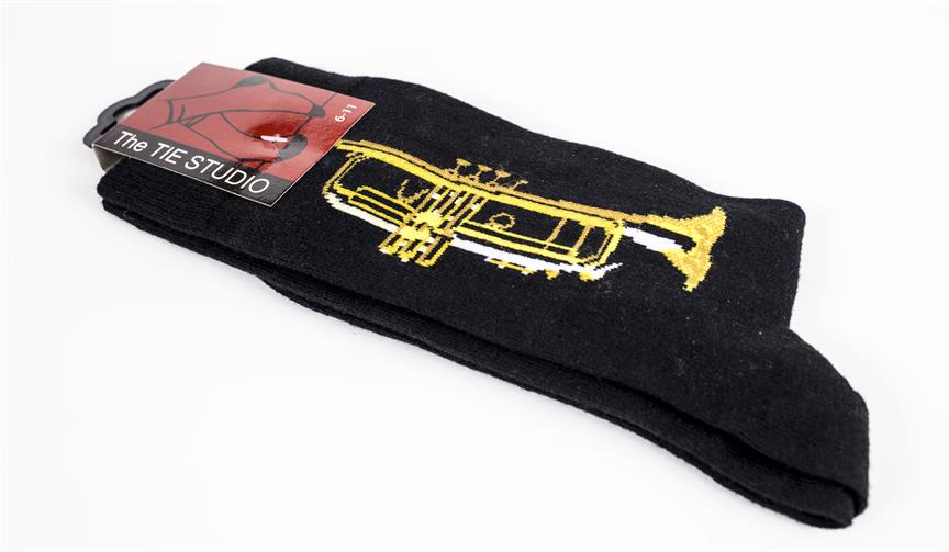 Trumpet Socks - Black (Size 6-11) - ponožky pro hudebníky