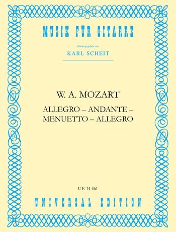 Allegro - Andante - Menuetto - Allegro - aus Zwölf Stücke für zwei Waldhörner