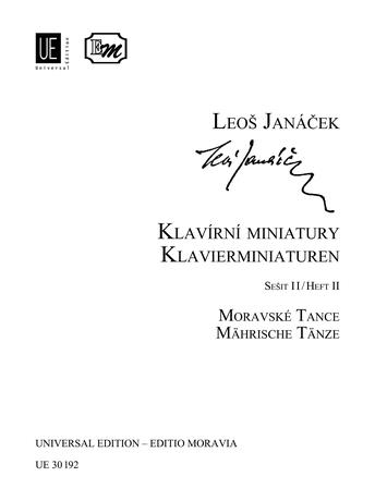 Klavierminiaturen Band 2 - Mährische Tänze