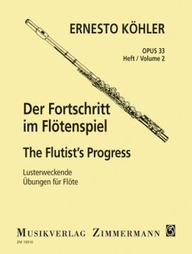 Der Fortschritt im Flötenspiel Op. 33 Heft 2 - Lusterweckende Übungen - 12 mittelschwere Übungsstücke - pro příčnou flétnu