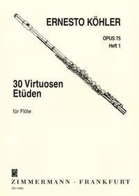 30 Virtuoso Studies Op.75 For Flute - Book 1 - pro příčnou flétnu