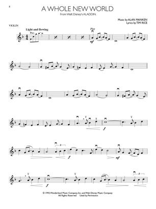 Disney Movie Hits - Violin - Instrumental Play-Along