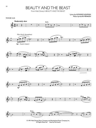 Disney Movie Hits - Tenor Saxophone - Instrumental Play-Along