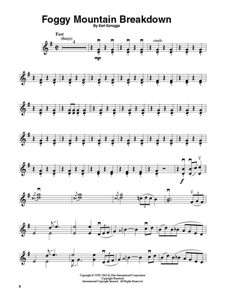 Bluegrass - Violin Play-Along Volume 1 - noty na housle
