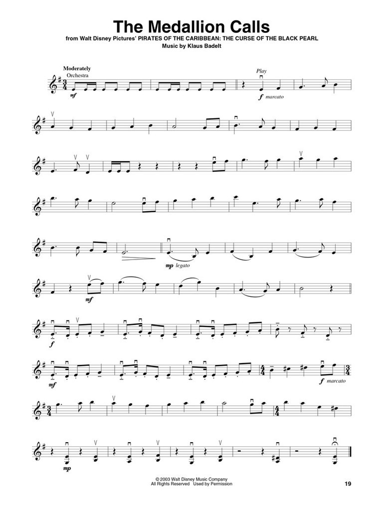 Pirates of the Caribbean - Violin Play-Along Volume 23 noty pro housle z filmu Piráti z Karibiku