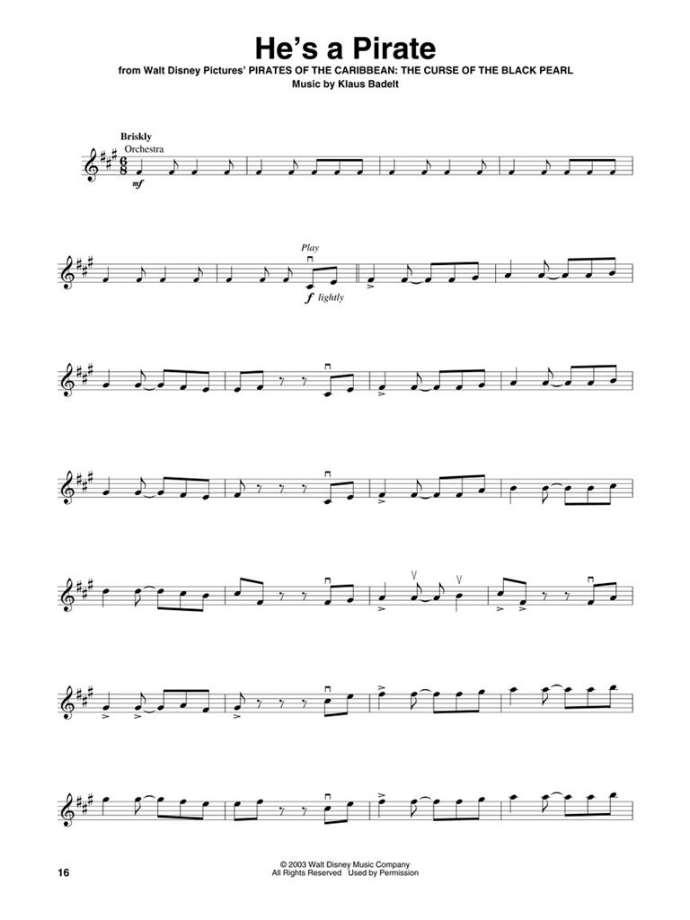 Pirates of the Caribbean - Violin Play-Along Volume 23 noty pro housle z filmu Piráti z Karibiku