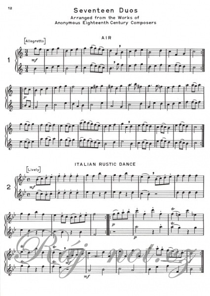 Selected Duets Flute Vol. 1