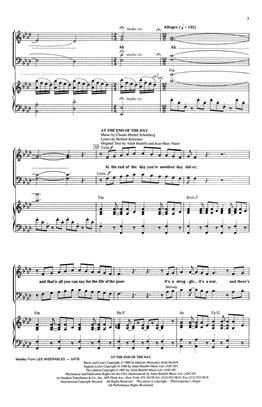 Les Miserables - Medley SATB and Accompaniment