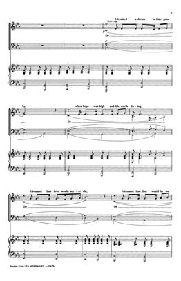 Les Miserables - Medley SATB and Accompaniment