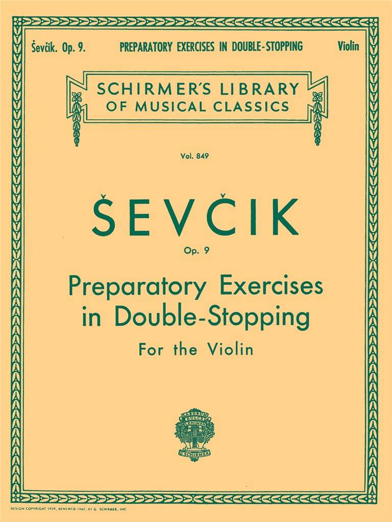 Preparatory Exercises in Double-Stopping, Op. 9 - Přípravná cvičení ve dvojitém zastavení, op. 9