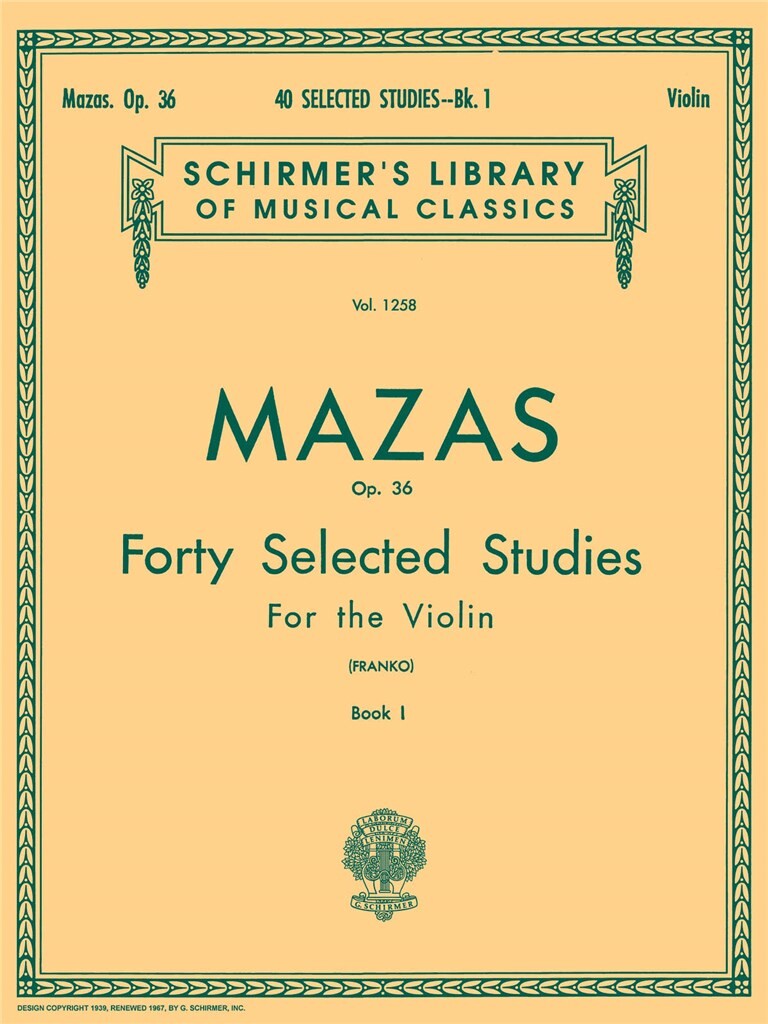 40 Selected Studies, Op. 36 - Book 1