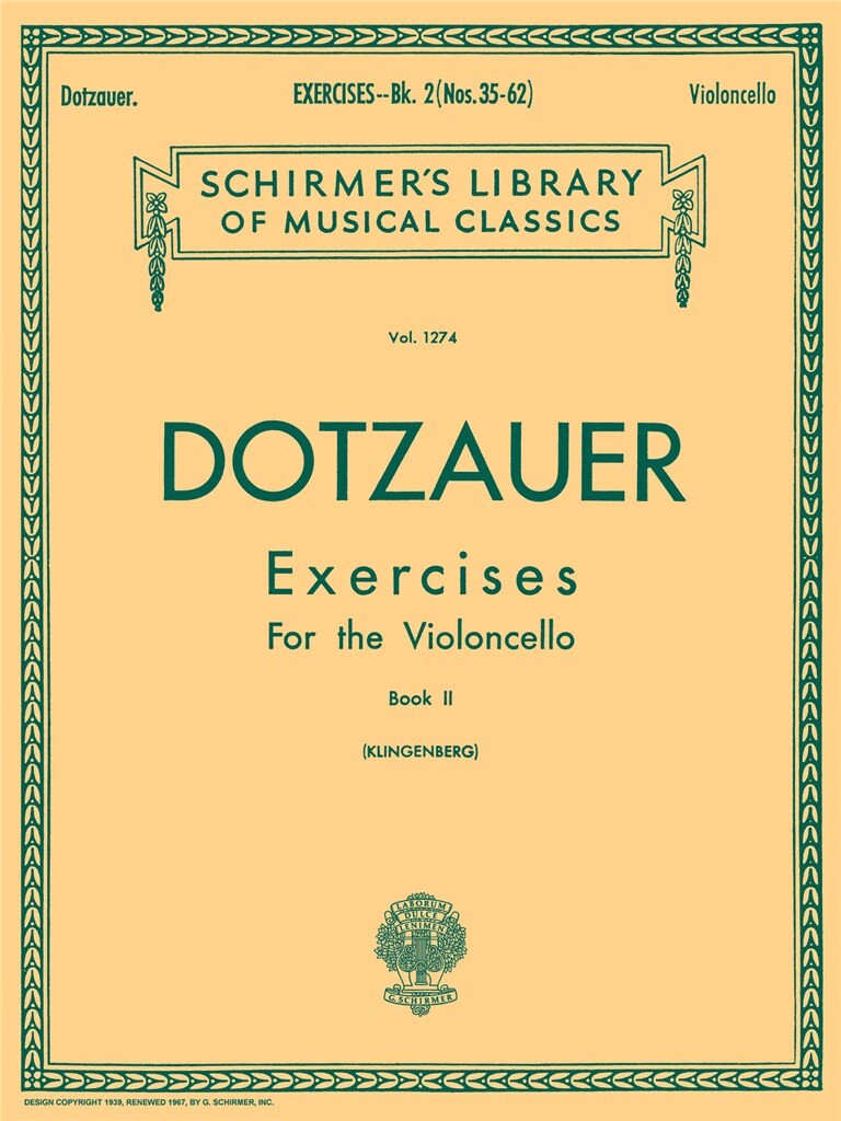 Exercises for Violoncello - Book 2