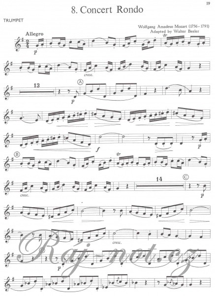 Solos For the Trumpet Player pro trubku a klavír