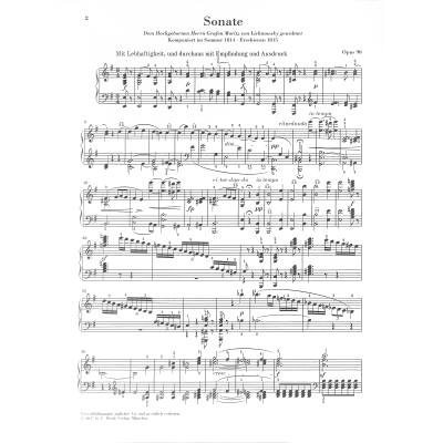 Klavírní sonáta Op.90 - Piano Sonata no. 27 in e minor op. 90