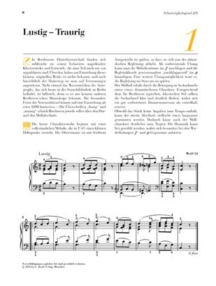Beethoven noty pro klavír - 9 známých originálních skladeb - od lehkých po středně obtížné