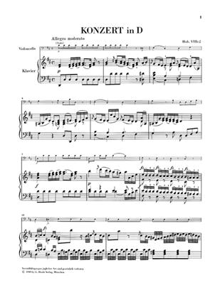 Violoncello Concerto In D Major Hob. VIIb pro violoncello a klavír