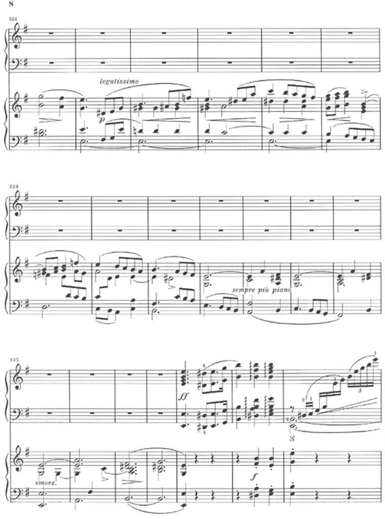 Konzert 1 e-moll Opus 11 - pro dva klavíry
