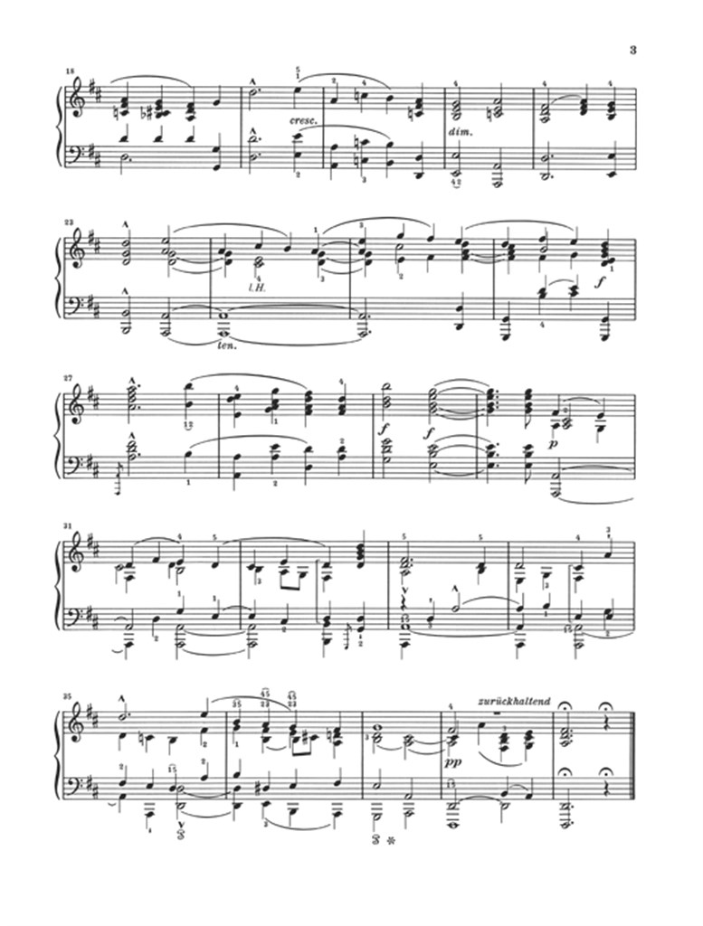 Píseň rána Op.133 - noty pro klavír