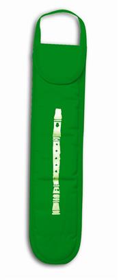 Taška na zobcovou flétnu v zelené barvě