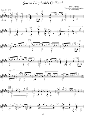 John Downland For Classic Guitar