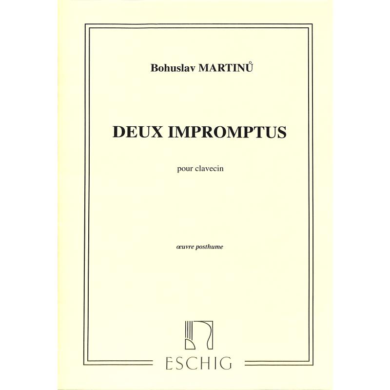 Deux Impromptus Pour Clavecin - noty pro cembalo