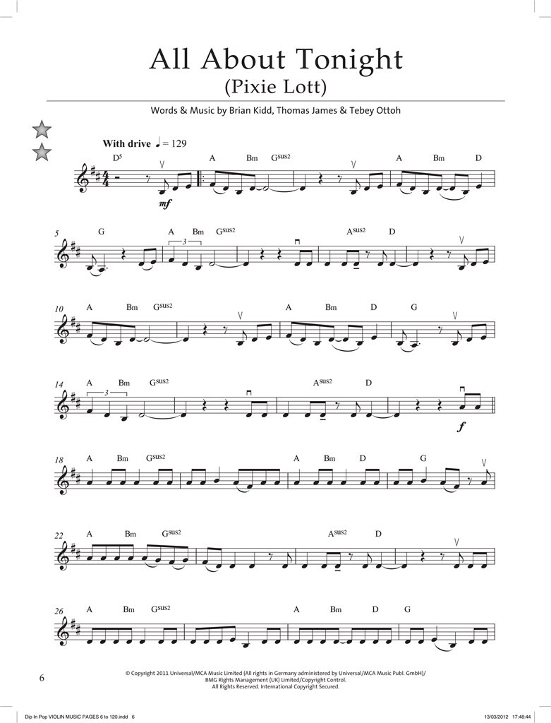 Dip In 50 Pop Tunes for Violin - Graded - pro housle