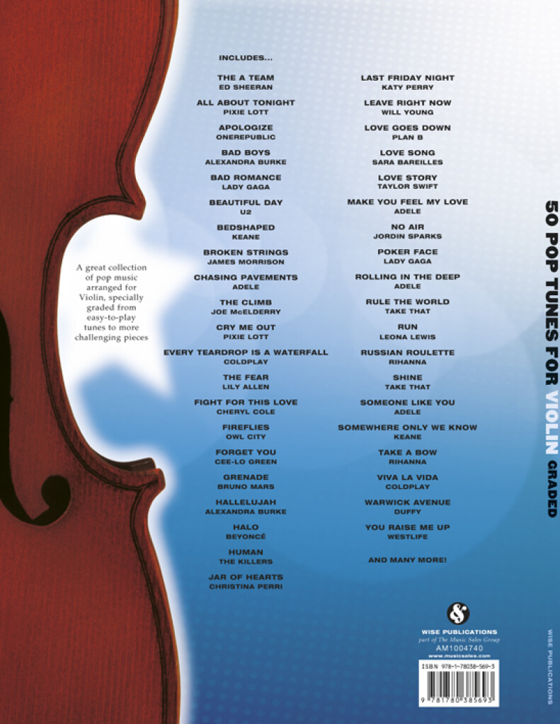 Dip In 50 Pop Tunes for Violin - Graded - pro housle