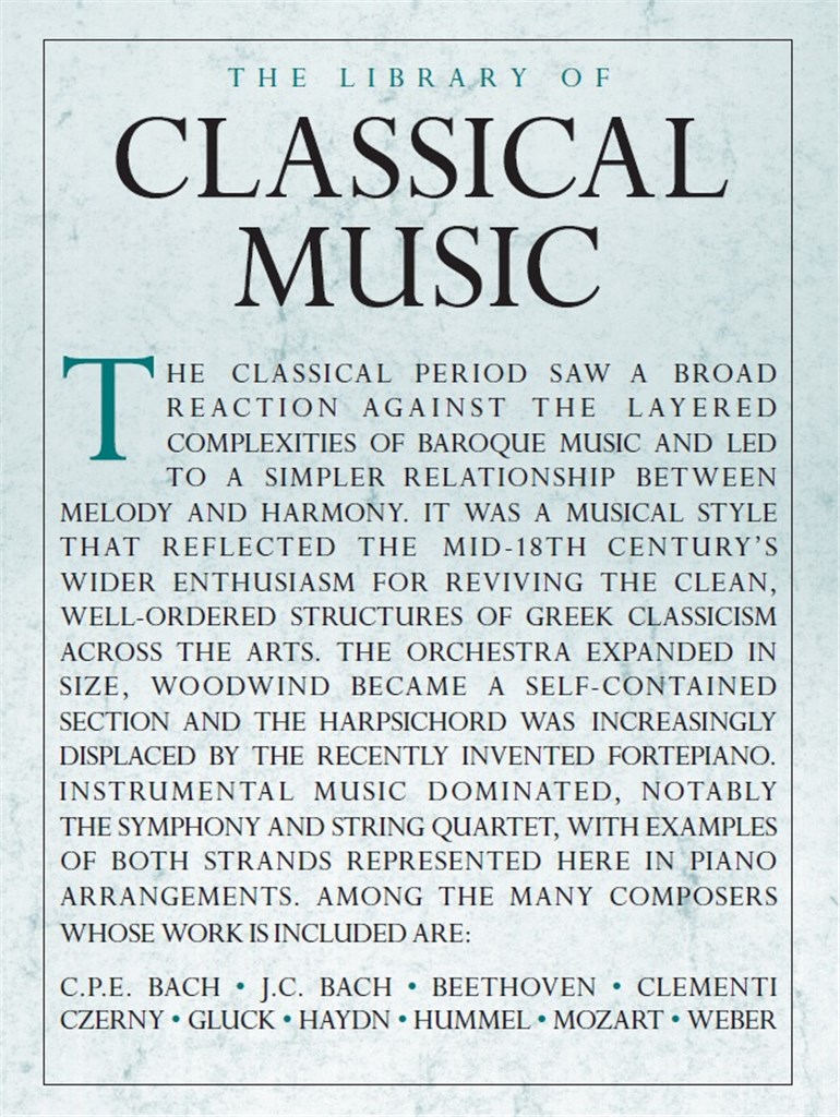 The Library Of Classical Music - pro klavír