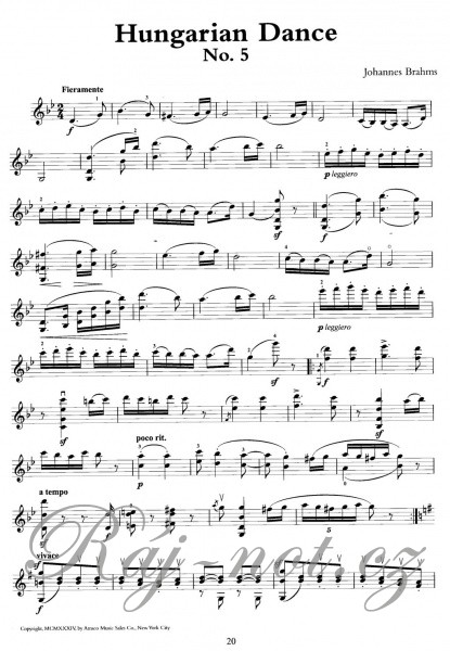 Album Of Violin Pieces skladby pro housle a klavír