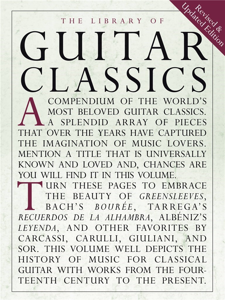 The Library Of Guitar Classics - pro kytaru