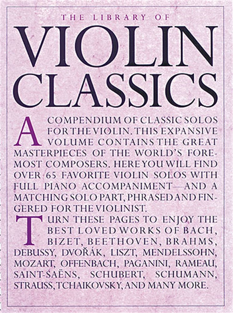 The Library Of Violin Classics - klasické skladby pro housle a klavír