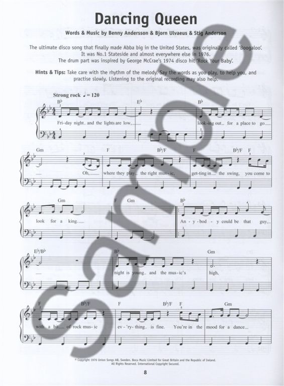 Really Easy Piano: jednoduchá úprava písní pro klavír od skupiny ABBA
