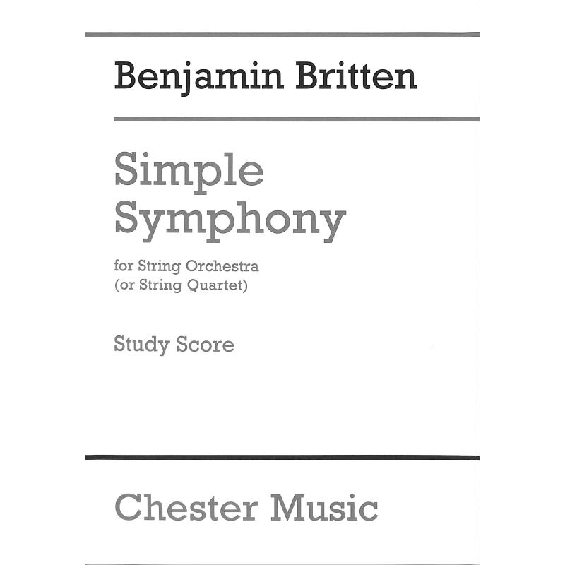 Simple Symphony For String Orchestra - studijní partitura