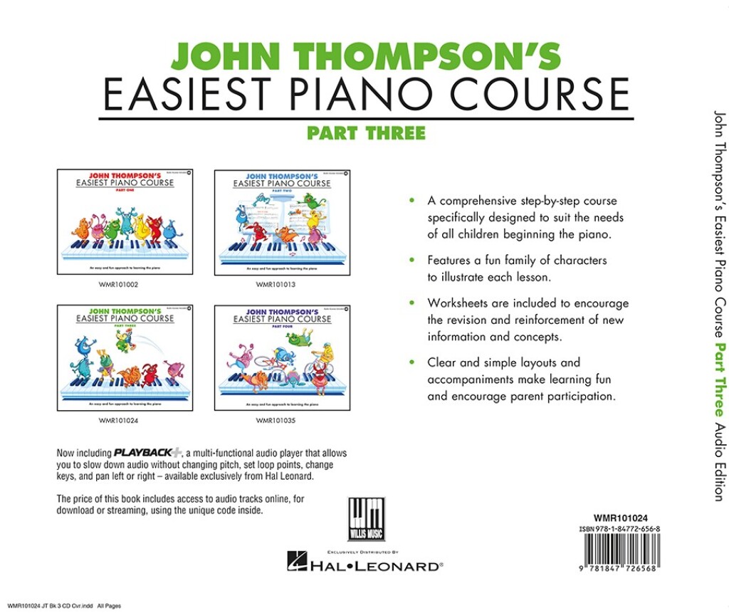 John Thompson's Easiest Piano Course 3 - CD Edition