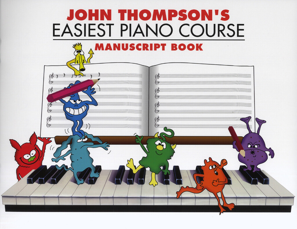 John Thompson's Easiest Piano Course - notový sešit z velkýma linkami