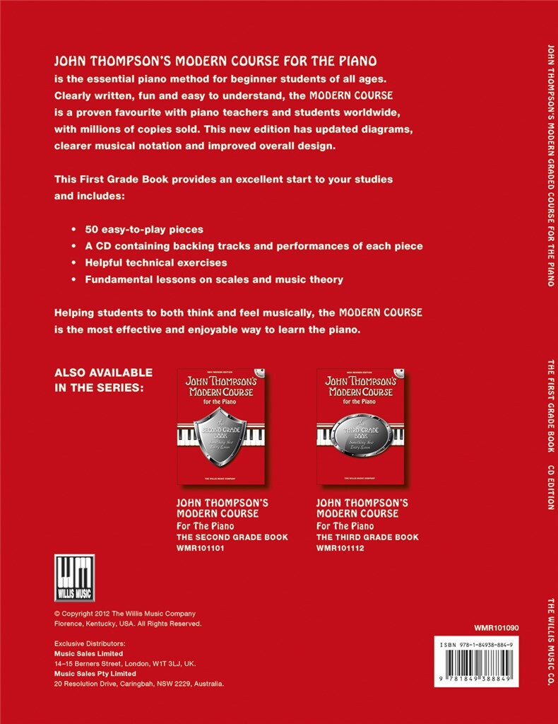 John Thompson's Modern Course for the Piano 1 - Revised Edition - skladby pro hráče na klavír