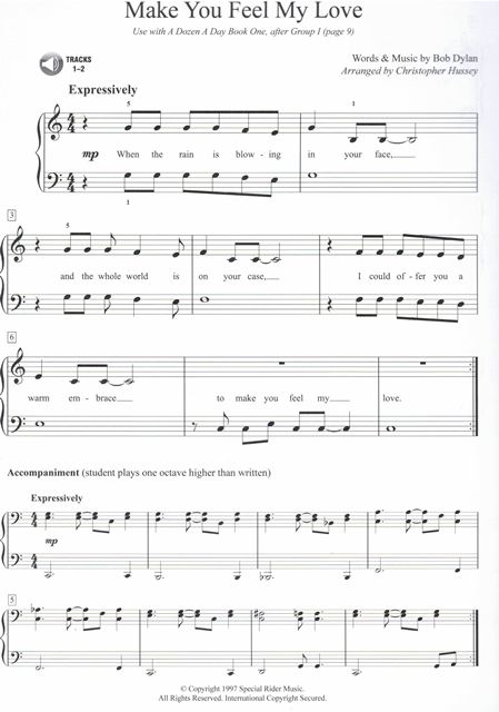 A Dozen A Day Songbook 1 Pop Hits - popové skladby pro hráče na klavír