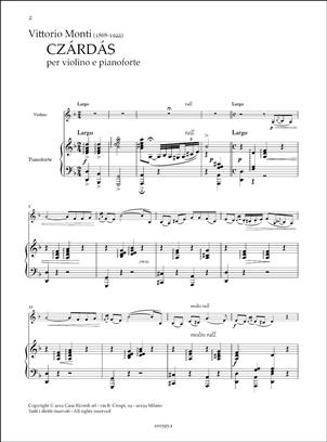 Czardas - pro housle a klavír