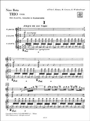 Trio pro Flute, Violin, Piano