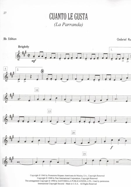 Latin Favorites - pro trumpetu