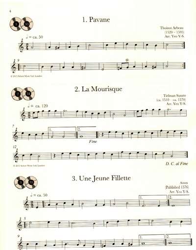 Renaissance Recorder Anthology Vol. 1 - 32 kusů pro sopránovou (descant) zobcovou flétnu a klavír