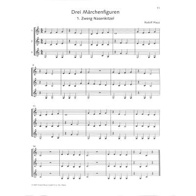 Die fröhliche Klarinette 1 - Leichte Lieder und Stücke für 3 Klarinetten
