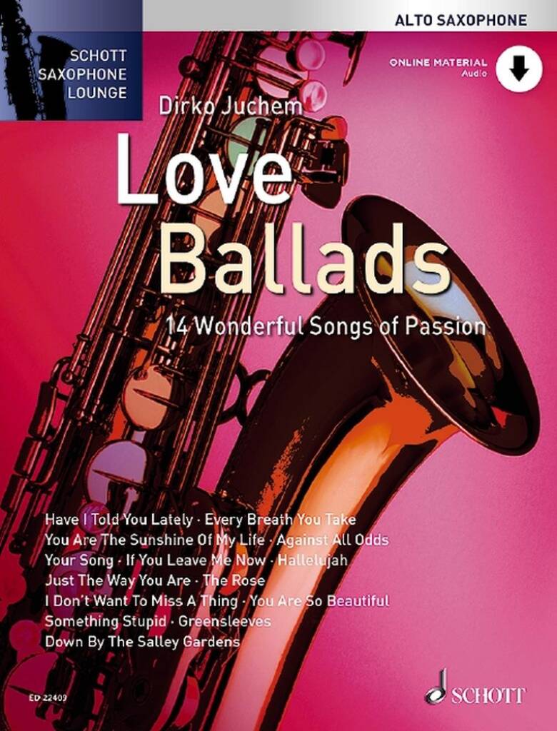 Love Ballads 14 balad pro alt saxofón a klavír - Audio Online