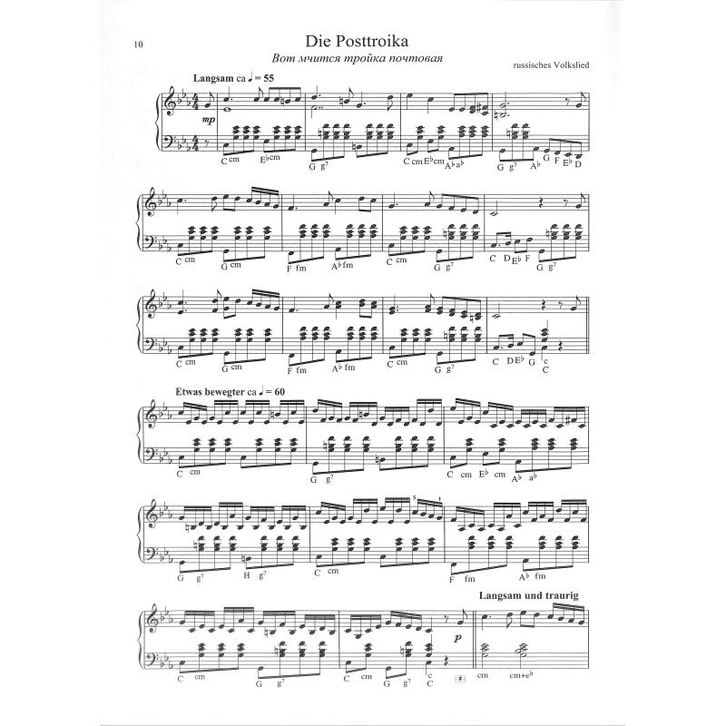 Russische Melodien - noty pro akordeon