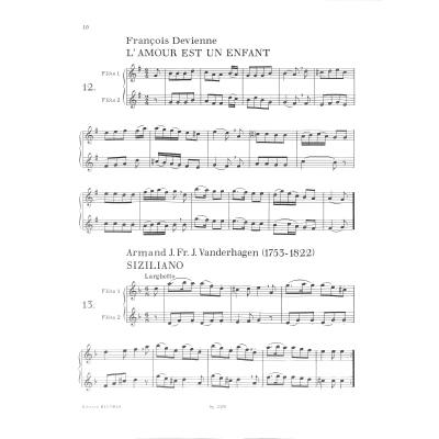 30 leichte Duette um 1800 pro dvě příčné flétny
